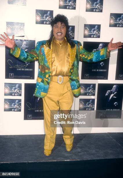 Musician Little Richard attends the 'Sinatra: 80 Years My Way' Birthday Celebration on November 19, 1995 at the Shrine Auditorium in Los Angeles,...