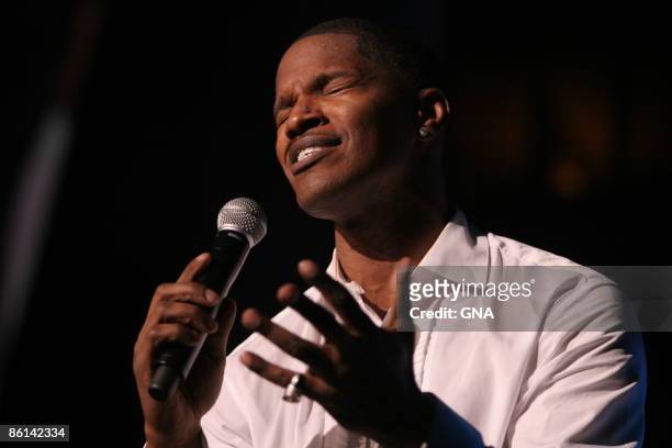 Photo of Jamie FOXX, Jamie Foxx in concert at Madison Square Garden in New York City on January 22, 2007. Photos by GNA