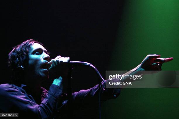 Photo of INCUBUS; Brandon Boyd of Incubus performs in concert at the Hammerstein Ballroom in New York City on January 31, 2007. Photos by GNA