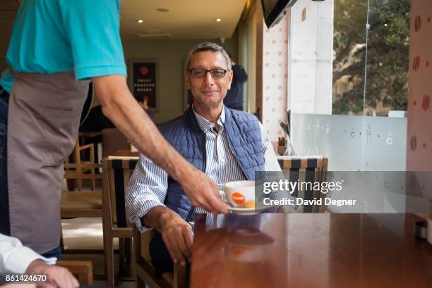 March 30: Portrait of Khalid Ismail, Chairman of KI Angel investment fund on March 30, 2017 in Cairo, Egypt. He often meets possible partners at the...