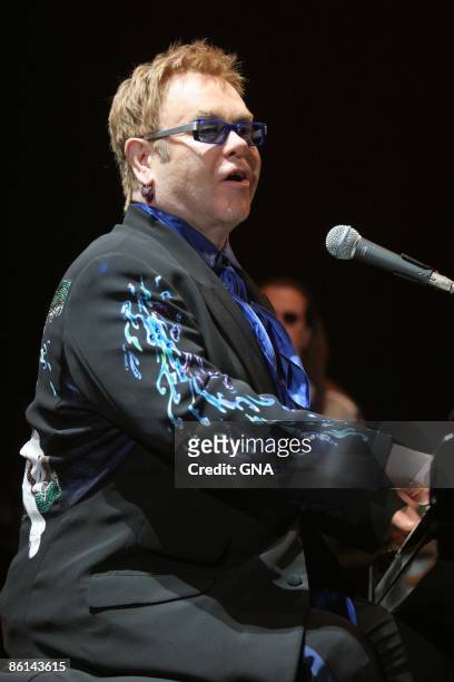 Photo of Elton JOHN; Elton John performs on his Captain and the Kid Tour at Nassau Coliseum in Uniondale, New York on November 1, 2006. Photos by GNA