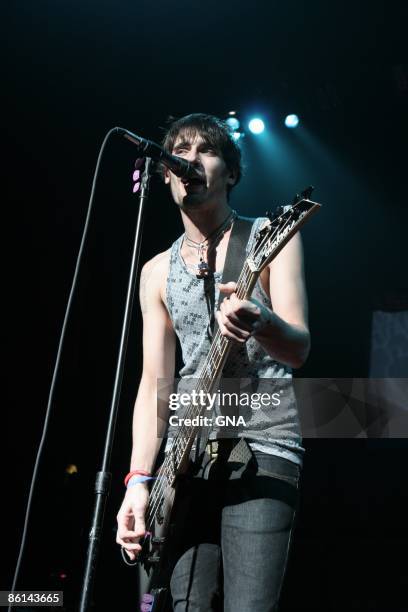 Photo of ALL AMERICAN REJECTS, Tyson Ritter of the All American Rejects performs in concert at Hammerstein Ballroom in New York City on October 29,...