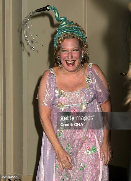 Photo of Bette MIDLER; Bette Midler appears at the Hulaween Ball at the Waldorf Astoria in New York City on October 31, 2006. Photos by GNA