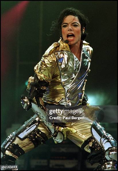 Mj Singer Photo of Michael JACKSON; Michael Jackson performing on stage at the ...