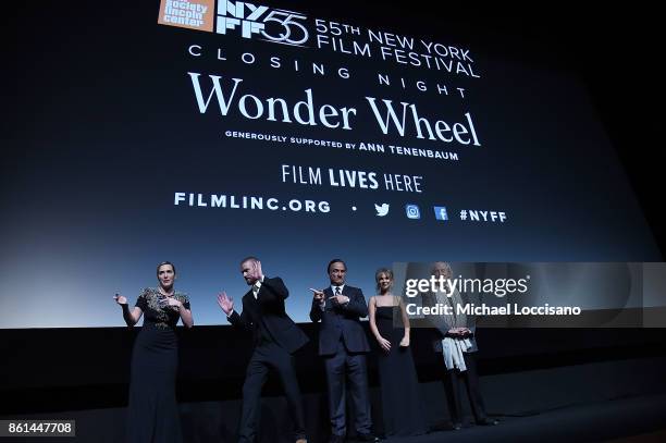 Actors Kate Winslet, Justin Timberlake, Jim Belushi and Juno Temple, and cinematographer Vittorio Storaro introduce the screening of "Wonder Wheel"...