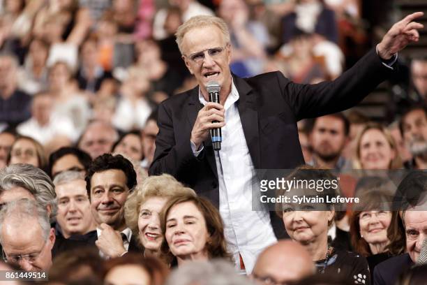 Christophe Lambert attends the opening ceremony of 9th Film Festival Lumiere In Lyon on October 14, 2017 in Lyon, France.