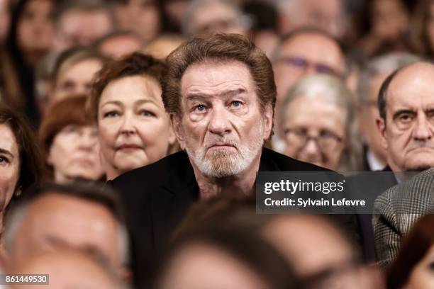 Eddy Mitchell attends the opening ceremony of 9th Film Festival Lumiere In Lyon on October 14, 2017 in Lyon, France.