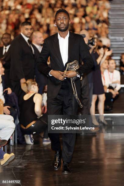 Thomas Ngijol attends the opening ceremony of 9th Film Festival Lumiere In Lyon on October 14, 2017 in Lyon, France.