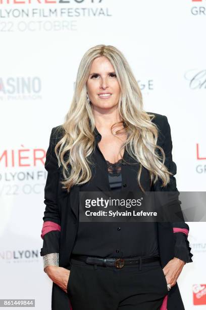 Tiziana Rocca attends the opening ceremony of 9th Film Festival Lumiere In Lyon on October 14, 2017 in Lyon, France.