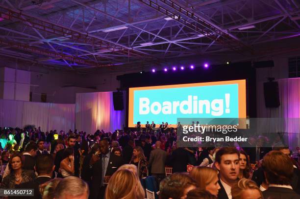 Guests attend the 2017 Americares Airlift Benefit at Westchester County Airport on October 14, 2017 in Armonk, New York.