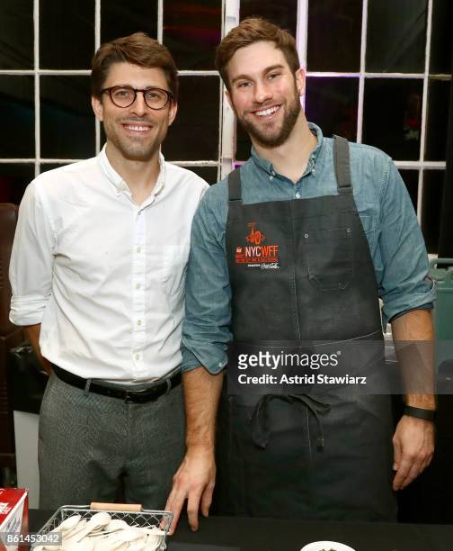 Clay Boulware, Co-Founder and Head of Operations at The Gumbo Bros, and Adam Lathan, Co-Founder and Executive Chef at The Gumbo Bros, pose during...