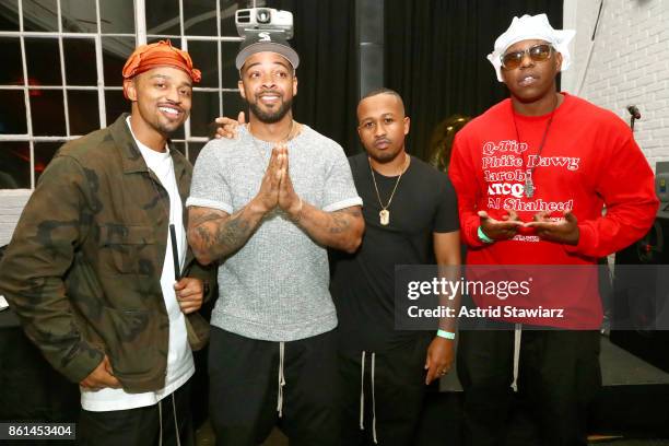 Guests attend Street Eats hosted by Ghetto Gastro at Industria on October 14, 2017 in New York City.