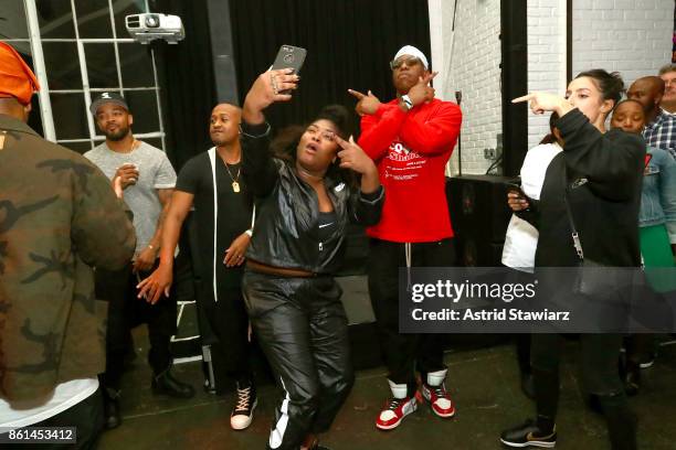 Guests attend Street Eats hosted by Ghetto Gastro at Industria on October 14, 2017 in New York City.
