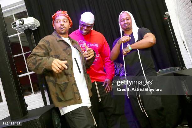 Guests attend Street Eats hosted by Ghetto Gastro at Industria on October 14, 2017 in New York City.