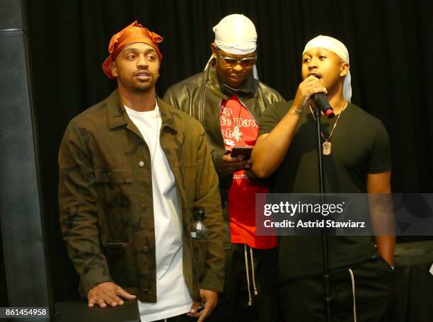 Hosts, chefs, and musicians Ghetto Gastro attend Street Eats hosted by Ghetto Gastro at Industria on October 14, 2017 in New York City.