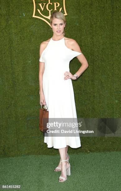 Actress Sarah Wright attends the 8th Annual Veuve Clicquot Polo Classic at Will Rogers State Historic Park on October 14, 2017 in Pacific Palisades,...