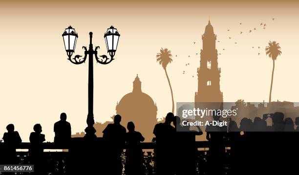 ilustrações de stock, clip art, desenhos animados e ícones de history monument sight seeing - céu romântico