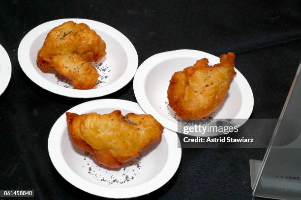 Donuts prepared by D.C. Doughnut, served during Street Eats hosted by Ghetto Gastro at Industria on October 14, 2017 in New York City.