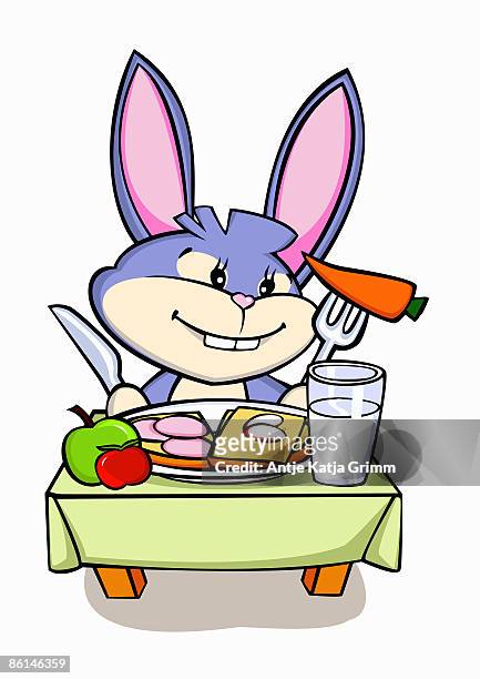185 Cartoon Rabbit With Carrot Photos and Premium High Res Pictures - Getty  Images