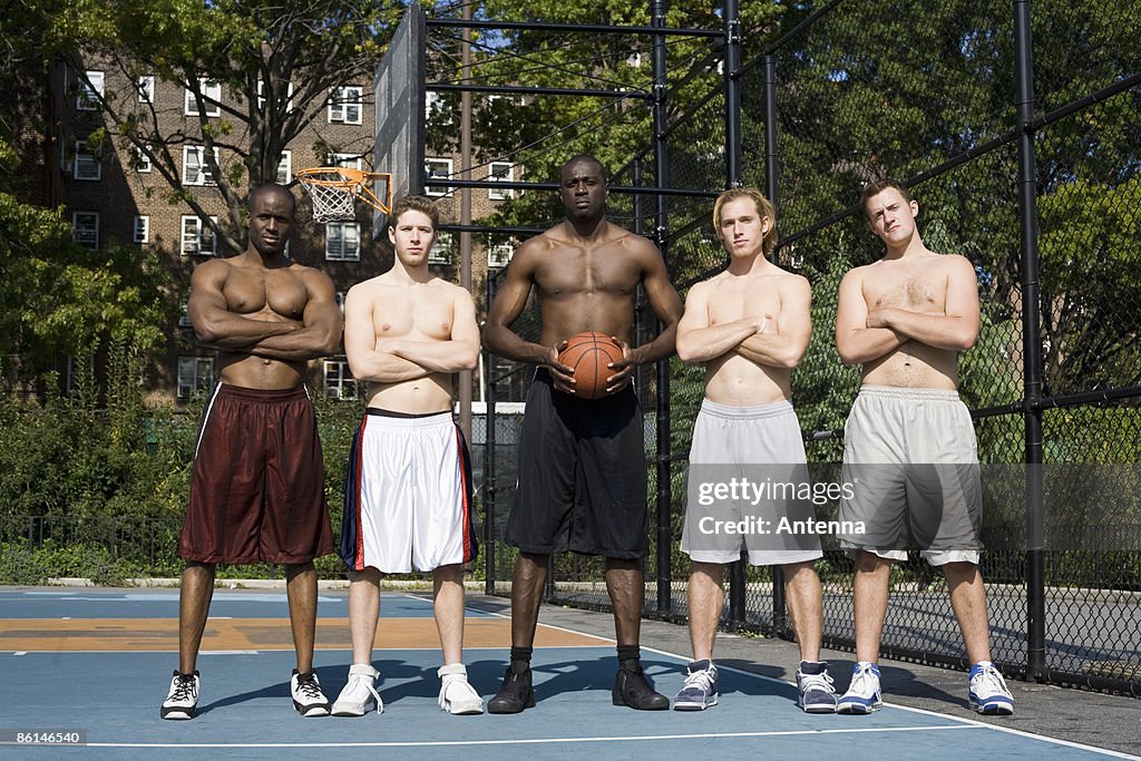 Five Basketball Players In A Row High Res Stock Photo Getty Images five-basketball-players-in-a-row-high-res-stock-photo-getty-images