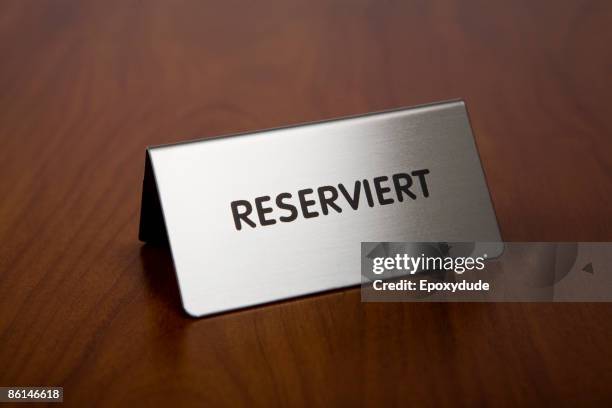 Entry Reserved Table Reserved Signs Photos and Premium High Res Pictures - Getty Images