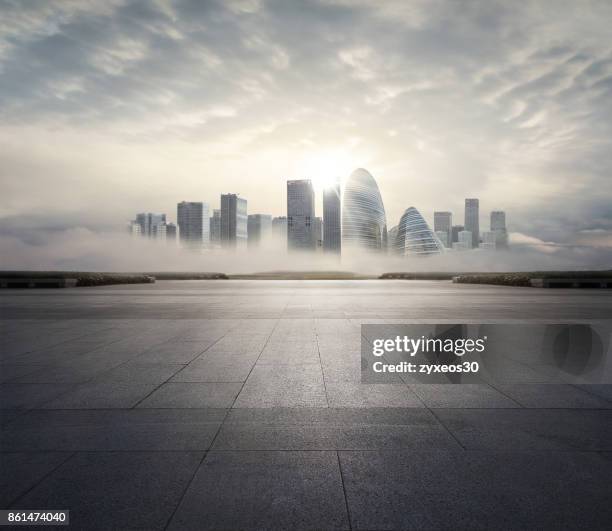 beijing's famous business district buildings and town square,china - east asia, - china east asia foto e immagini stock