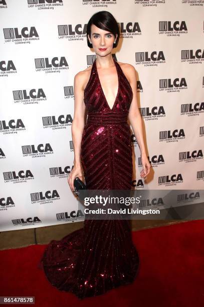 Actress Victoria Summer attends Last Chance for Animals 33rd Annual Celebrity Benefit Gala at The Beverly Hilton Hotel on October 14, 2017 in Beverly...