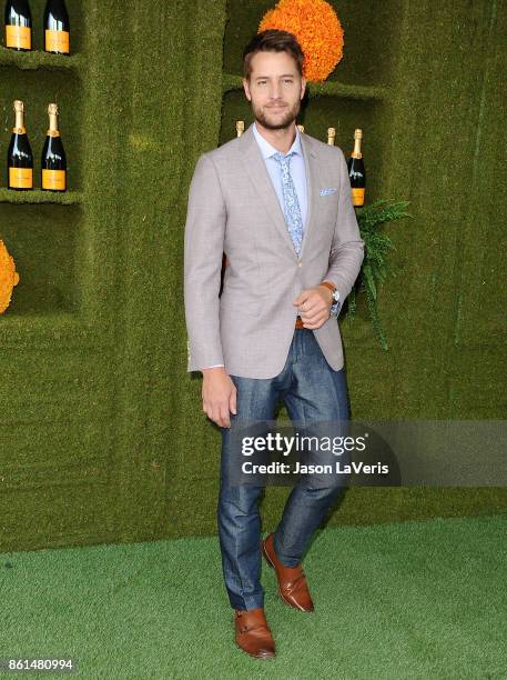 Actor Justin Hartley attends the 8th annual Veuve Clicquot Polo Classic at Will Rogers State Historic Park on October 14, 2017 in Pacific Palisades,...