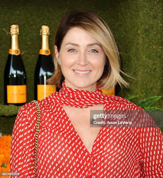 Actress Sasha Alexander attends the 8th annual Veuve Clicquot Polo Classic at Will Rogers State Historic Park on October 14, 2017 in Pacific...