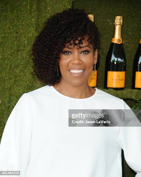 Actress Regina King attends the 8th annual Veuve Clicquot Polo Classic at Will Rogers State Historic Park on October 14, 2017 in Pacific Palisades,...