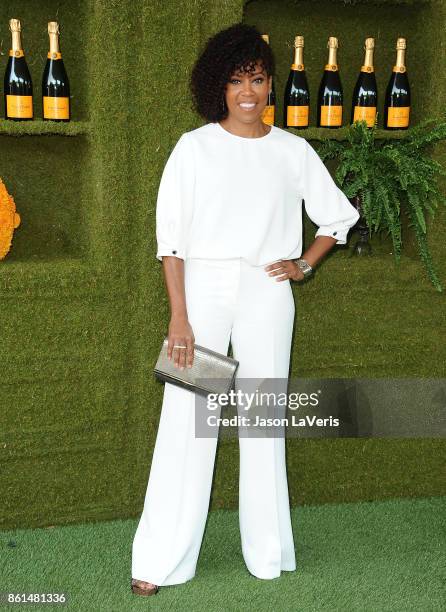 Actress Regina King attends the 8th annual Veuve Clicquot Polo Classic at Will Rogers State Historic Park on October 14, 2017 in Pacific Palisades,...