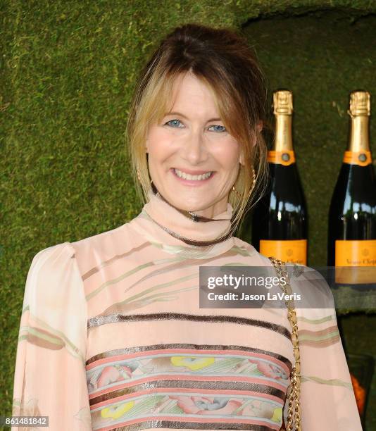 Actress Laura Dern attends the 8th annual Veuve Clicquot Polo Classic at Will Rogers State Historic Park on October 14, 2017 in Pacific Palisades,...