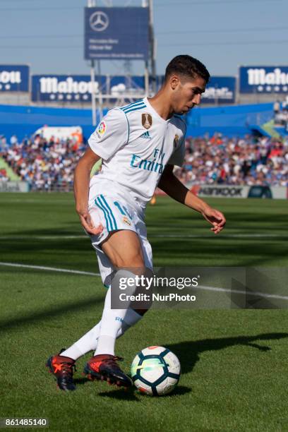 Achraf Hakimi during the match between Getafe CF vs. Real Madrid, week 8 of La Liga 2017/18 in Coliseum Alfonso Perez, Getafe Madrid. 14th of october...