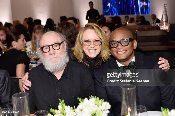 Paul McCarthy, Ann Philbin and guest at the Hammer Museum 15th Annual Gala in the Garden with Generous Support from Bottega Veneta on October 14,...