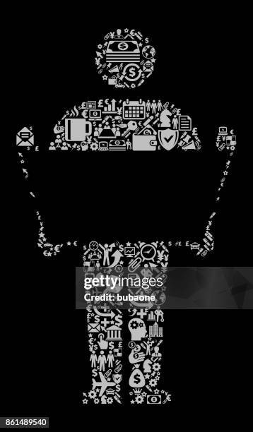 construction icon business and finance vector icon pattern - car tool background stock illustrations