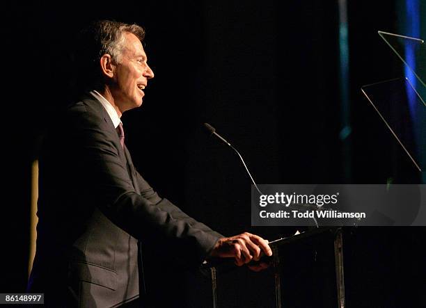 Tony Blair attends BritWeek 2009 Gala Dinner Benefiting Malaria No More at the Beverly Wilshire Hotel on April 21, 2009 in Malibu, California.