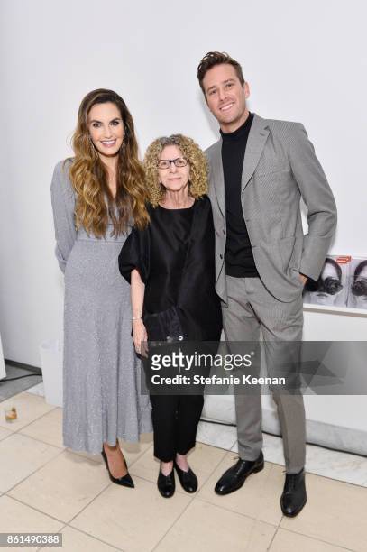 Elizabeth Chambers, Barbara Kruger and Armie Hammer at the Hammer Museum 15th Annual Gala in the Garden with Generous Support from Bottega Veneta on...