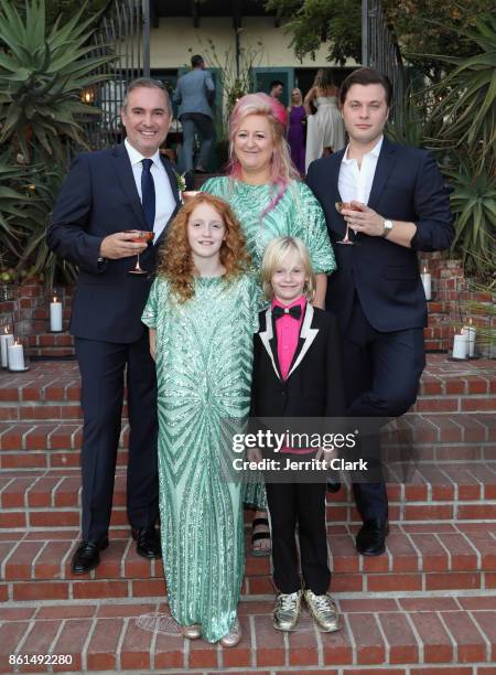 Nick Ede, Global Director of Trade Marketing at Absolut Elyx, Miranda Dickson and Andrew Naylor celebrate the wedding of Nick Ede and Andrew Naylor...