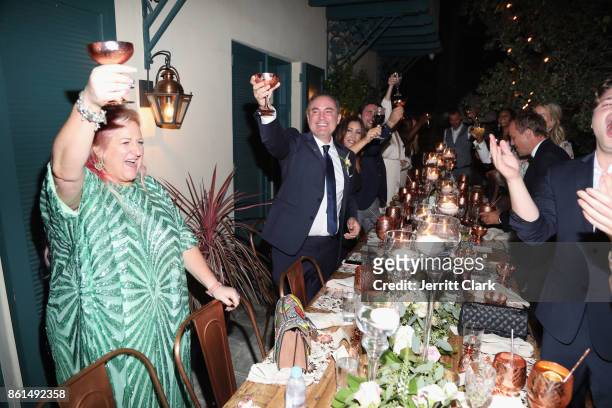 Global Director of Trade Marketing at Absolut Elyx, Miranda Dickson and Nick Ede celebrate the wedding of Nick Ede and Andrew Naylor in Los Angeles...