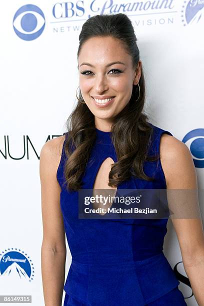 Aya Sumika arrives at the "NUMB3RS" 100th Episode Bash at the Sunset Tower Hotel on April 21, 2009 in West Hollywood, California.