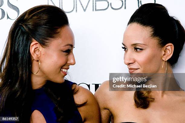 Aya Sumika and Sophina Brown arrive at the "NUMB3RS" 100th Episode Bash at the Sunset Tower Hotel on April 21, 2009 in West Hollywood, California.
