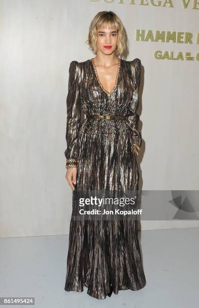 Actress Sofia Boutella arrives at Bottega Veneta Hosts Hammer Museum Gala In The Garden on October 14, 2017 in Westwood, California.