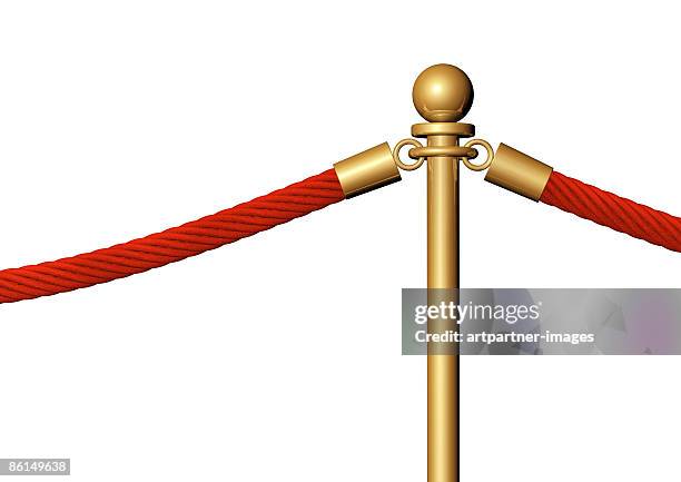 rope or twine to keep people away from something - roped off stock illustrations