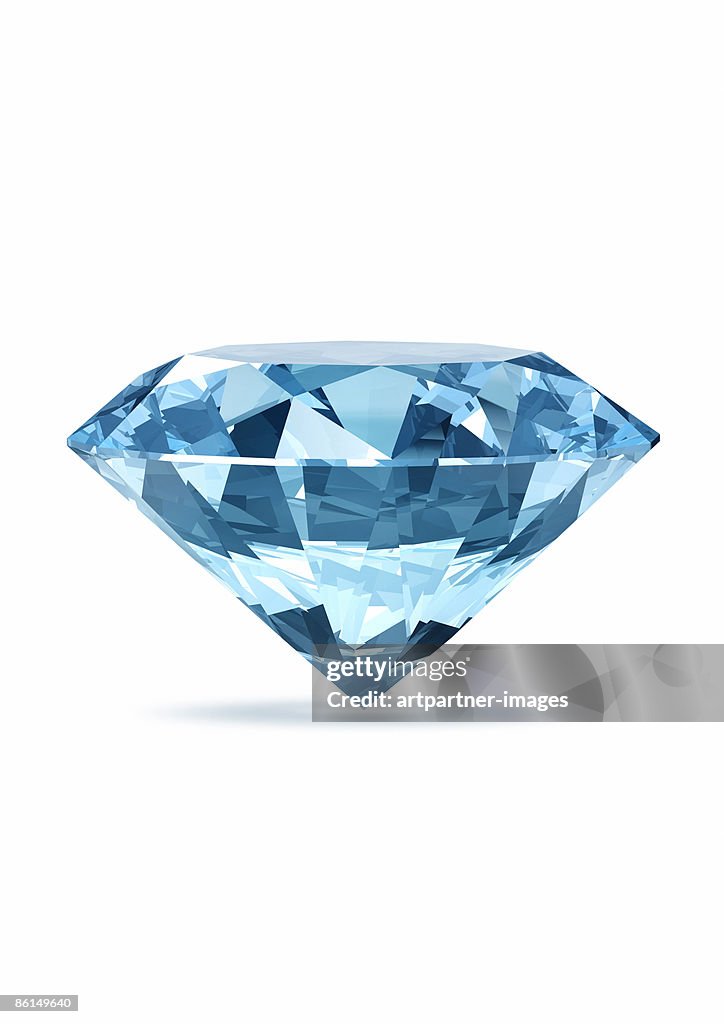 Blue diamond, jewel or gemstone