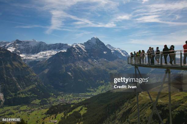 jungfrau view point harder kulm - jungfraujoch stock pictures, royalty-free photos & images