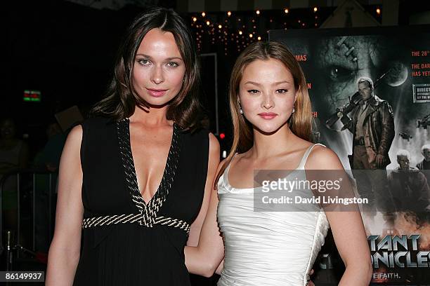 Actresses Anna Walton and Devon Aoki attend the premiere of 'Mutant Chronicles' at Mann's Bruin Theatre on April 21, 2009 in Westwood, California.