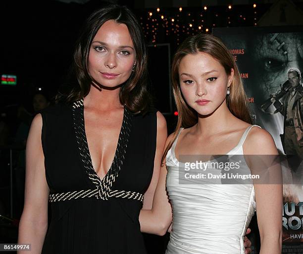 Actresses Anna Walton and Devon Aoki attend the premiere of 'Mutant Chronicles' at Mann's Bruin Theatre on April 21, 2009 in Westwood, California.