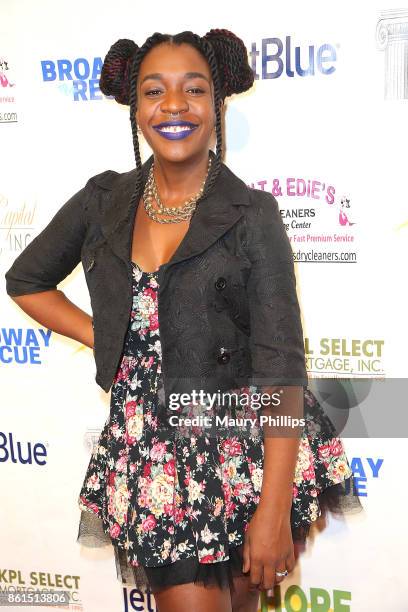 Katherine Washington attends Broadway to The Rescue a benefit for the homeless at The Montalban Theater on October 14, 2017 in Los Angeles,...