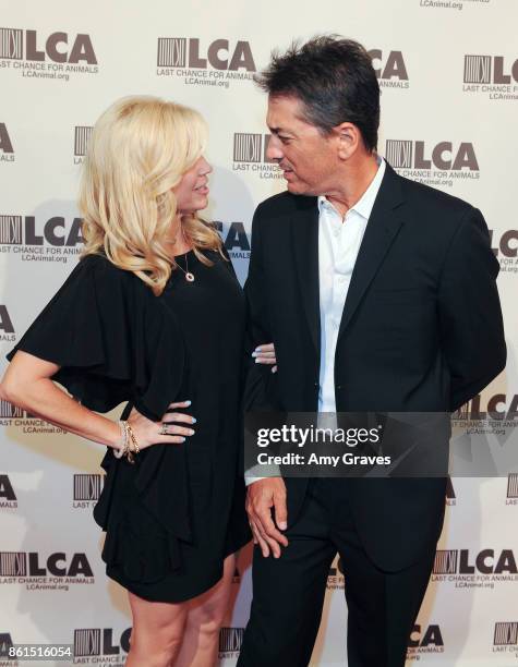 Renee Sloan and Scott Baio attend the Last Chance For Animals 33rd Annual Celebrity Benefit Gala - Arrivals at The Beverly Hilton Hotel on October...