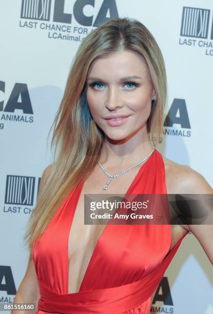Joanna Krupa attends the Last Chance For Animals 33rd Annual Celebrity Benefit Gala - Arrivals at The Beverly Hilton Hotel on October 14, 2017 in...